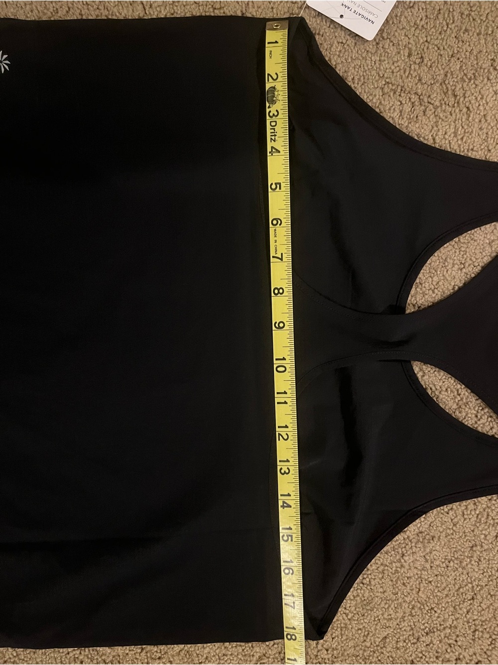 Athleta Black Racerback Navigate Tank Top - Picture 4 of 5